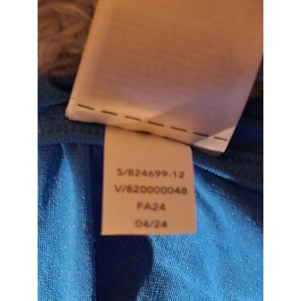 Athleta Blue Racerback Tank Top Ruched Sides Athletic Workout Activewear XL - Picture 10 of 10